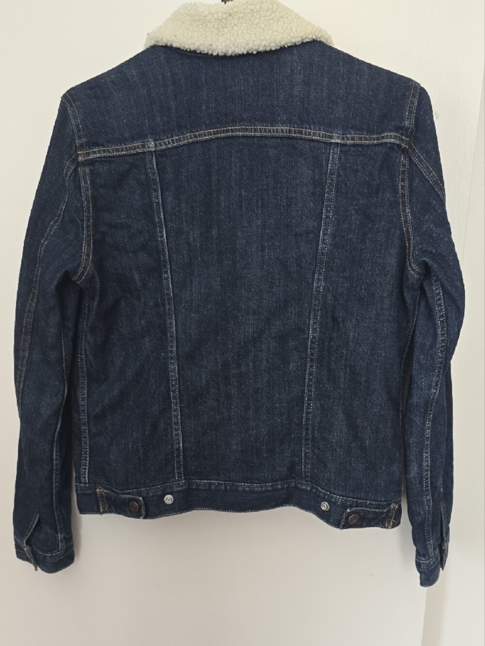 Levi's Dark Blue Denim Sherpa Collar Jacket - Picture 8 of 12